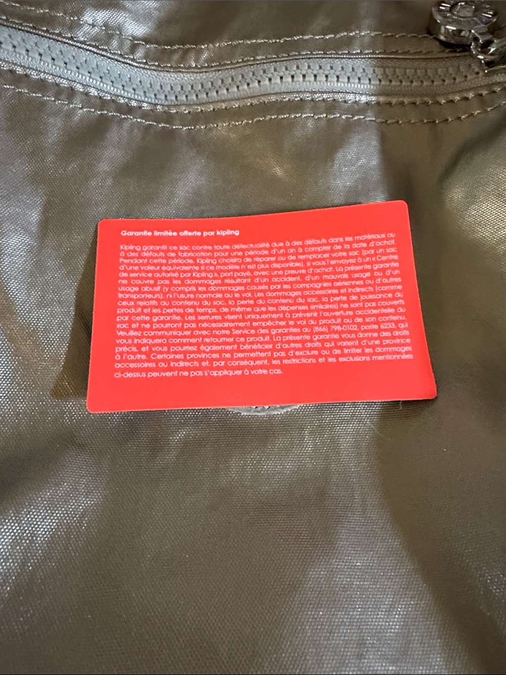 Kipling Metallic Gold Backpack - Picture 7 of 7